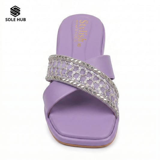 Women's Stylish Pink Flats Sandals | Comfortable Casual Slip-On Footwear
