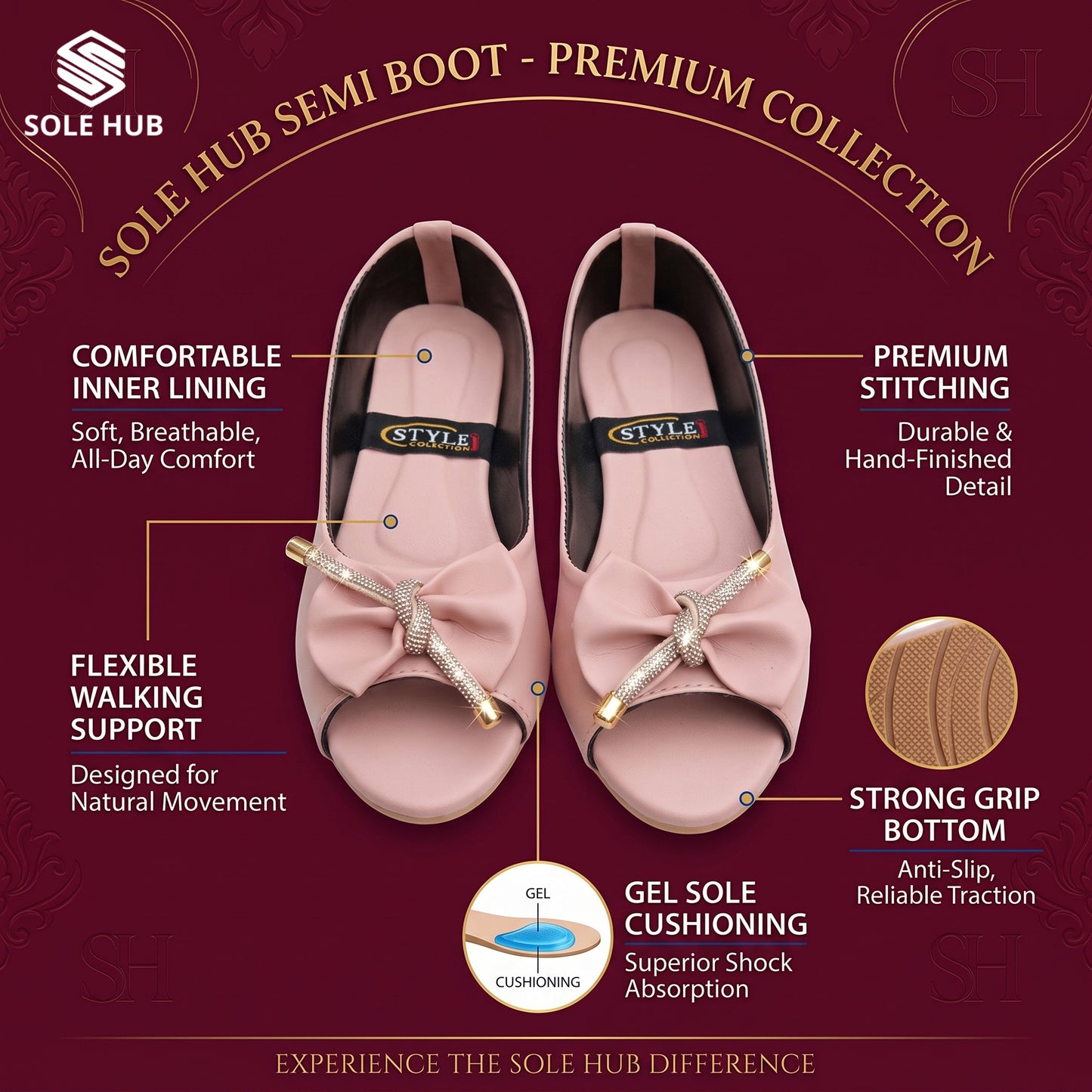 Semi Boots for Women | Stylish, Comfortable & Durable